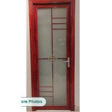 Rectangle Steel Glass Bathroom Door