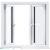 UPVC Hinged Glass Window