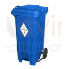 Waste Bins With Foot Paddles & Wheels