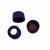 9mm Blue Screw Cap with Bonded Non Slit Red PTFE / White Silicon Septa