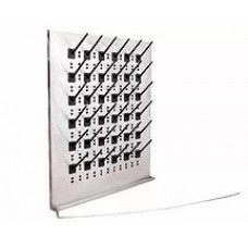 Pegboard in SS construction with adjustable pegs