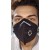 Black Cotton Face Mask Washable With Respirator