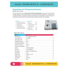  Single Beam UV- Vis Spectrophotometer