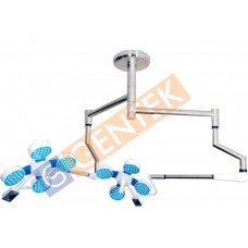 GM 7077 LED OT Light Ceiling double dome 4+4 Reflector