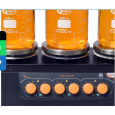 3 Station Magnetic Stirrer With Hotplate