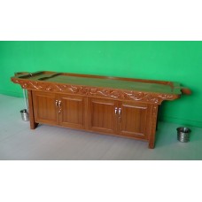 Wooden Royal Massage Table With Cabinet