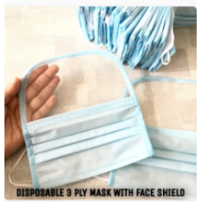 3ply Mask With Face Shield