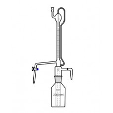 Burettes Automatic Zero, Mounted On Reservoir, With Rubber Bellow With Glass Stopcock, Class A