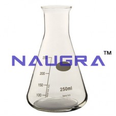 Flask Conical, With Screw Cap Laboratory Flasks, Glassware