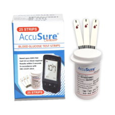 AccuSure Sensor Blood Glucose 25 Test Strip