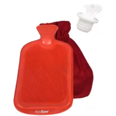 AccuSure Easy Pain Relief Hot water bottle Non Electrical 1 L Hot Water Bag (Orange)