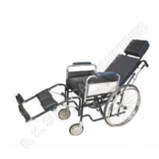 Reclin Wheel Chair erwith Commode