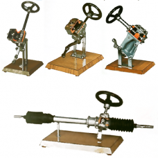 SECTIONED COMPLETE IGNITION SYSTEM WITH ALL THE COMPONENTS ON BASE BOARD