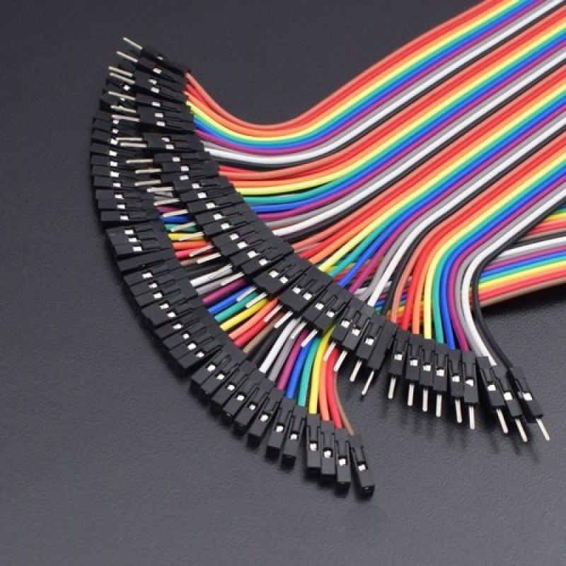 Buy breadboard-jumper-wires-1-pin-20cm-male-to-female-jumper-cable-40 ...