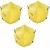 Venus V 44+ Anti Pollution High-Quality Adjustable V-44+ Respirator Mask (Pack Of 3)(Yellow, Free Size)