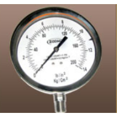 Complete SS Bourdon Type Pressure Gauge