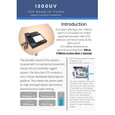 Photo spectrometer with Xenon lamp  (192 - 1100 NM)  MADE IN INDIA