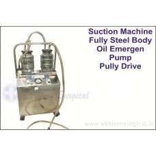 SUCTION MACHINE FULLY STEEL BODY OIL EMERGEN PUMP PULLY DRIVE