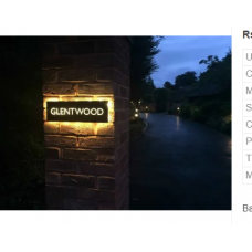 Bakelite House Name Plate 