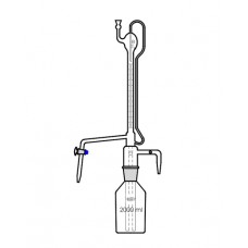 Burettes Automatic Zero, Mounted On Reservoir, With Rubber Bellow With Glass Stopcock, ClassB