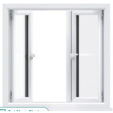 UPVC Hinged Glass Window