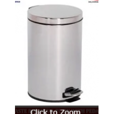 Waste Bin Metal Plain with Pedal