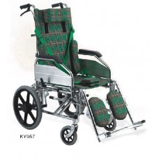 Reclining High Back Steel Frame Wheelchair