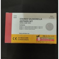 Beacon Diagnostics Stained Salmonella Antigen Set Widal Slide Test